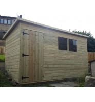 7ft x 5ft Tanalised Pent Garden Shed Range